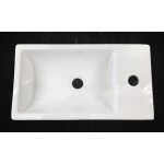 Ceramic Cabinet Basin - Rectangle Series 460 - Thin edge